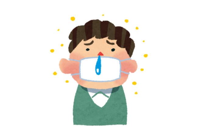 花粉症の影響