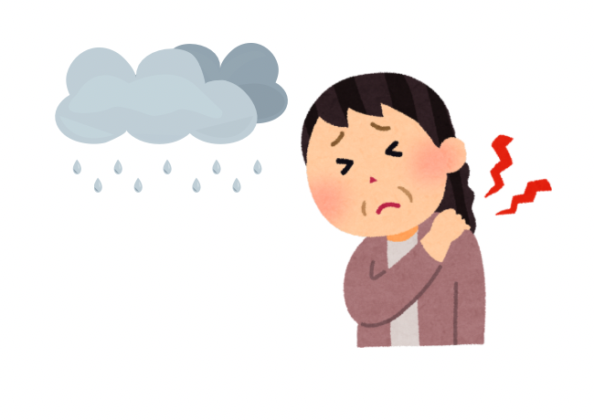梅雨と肩こりの関連